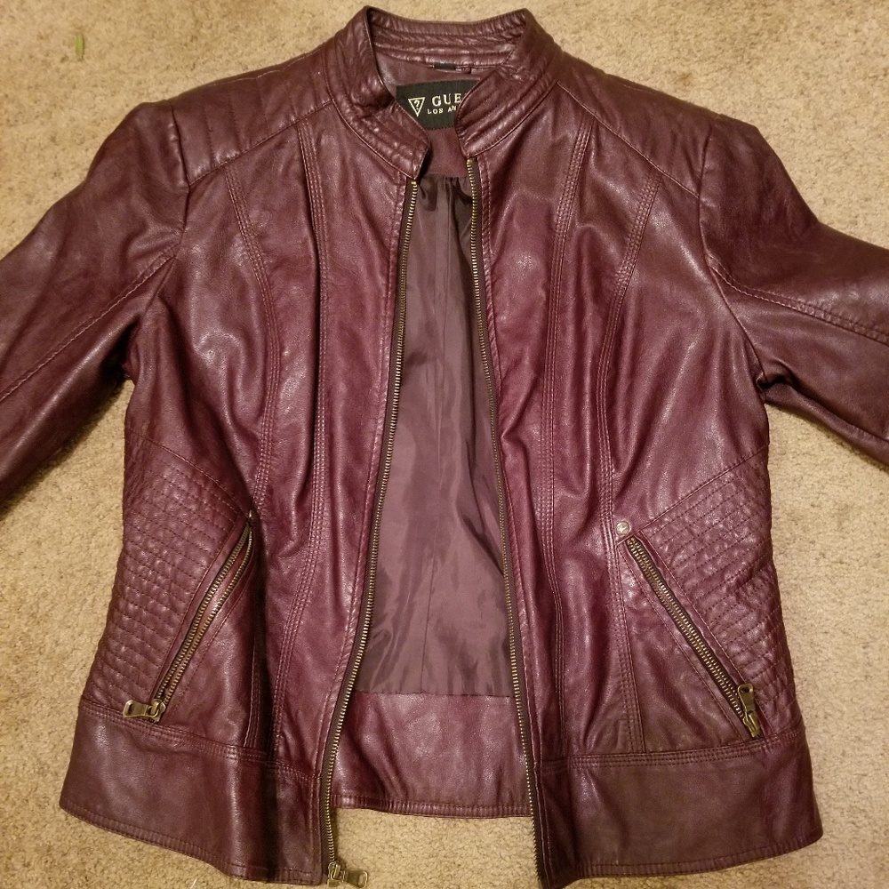 Guess  faux leather jacket